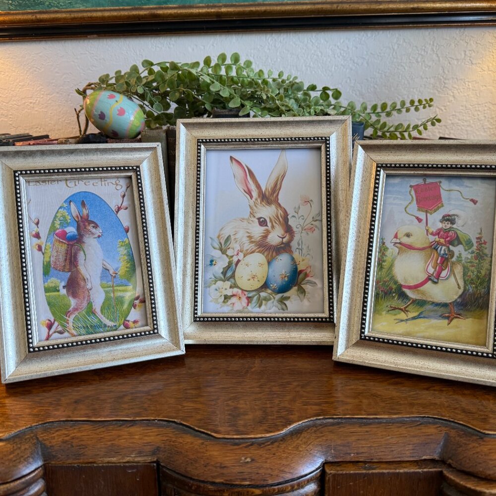 3 Vintage Easter Bunnie Pictures - Picture 6 of 15